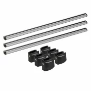 Set complet bare portbagaj Kargo-Plus cu kit fixare si 3 bare aluminiu 180 cm - Fiat Ducato 1994-2006 - Ampatament scurt - Plafon H1 - Fara mulaje acoperis