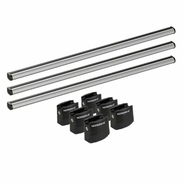 Set complet bare portbagaj Kargo-Plus cu kit fixare si 3 bare aluminiu 180 cm - Fiat Ducato 1994-2006 - Ampatament scurt - Plafon H1 - Fara mulaje acoperis