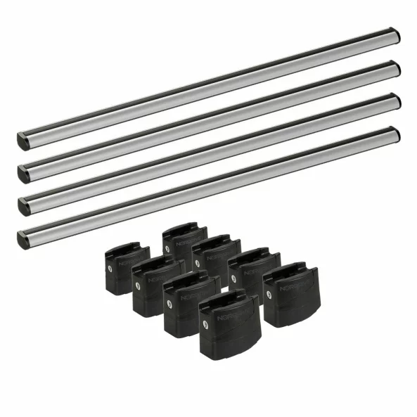 Set complet bare portbagaj Kargo-Plus cu kit fixare si 4 bare aluminiu 180 cm, Citroen Jumper 04/2006-prezent, Ampatament L4, Plafon H2