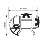 Set complet bare portbagaj Kargo-Plus cu kit fixare si 4 bare aluminiu 180 cm, Fiat Ducato 07/2006-prezent, Ampatament 4035 XL, Plafon inalt