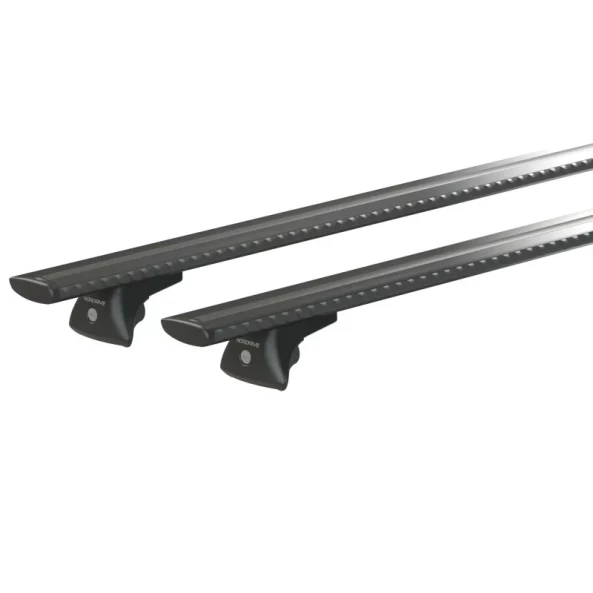 Silenzio Black In-Rail, set complet de bare portbagaj din aluminiu - L - Evos IA - Audi Q3 2011-2025 - Sina incastrata la nivel