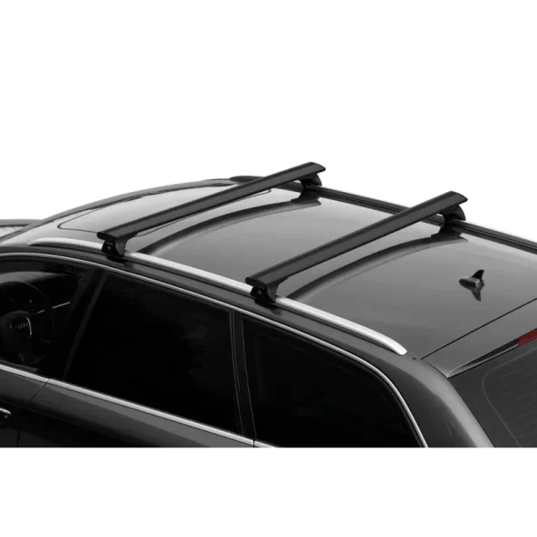 Silenzio Black In-Rail, set complet de bare portbagaj din aluminiu - L - Evos IA - Volkswagen Touareg 2010-2018 - Sina standard inaltata