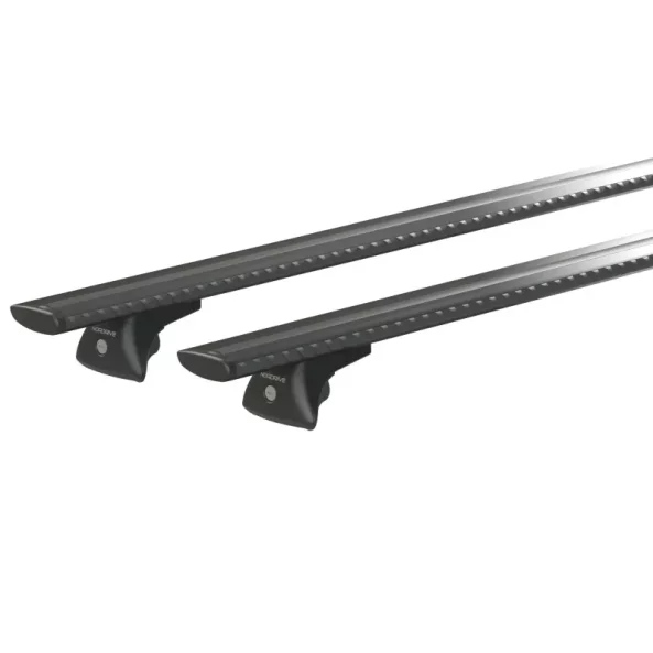 Silenzio Black In-Rail, set complet de bare portbagaj din aluminiu - M - Evos IA - Citroen C5 X 5p 2021-2026 - Sina incastrata la nivel - Si cu trapa