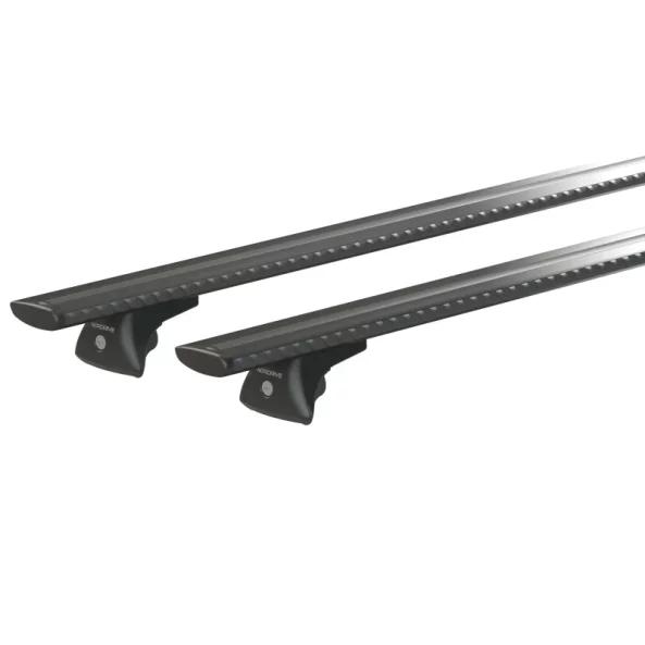 Silenzio Black In-Rail, set complet de bare portbagaj din aluminiu - S - Evos IA - Opel Astra J Sports Tourer 2010-2016 - Sina incastrata la nivel