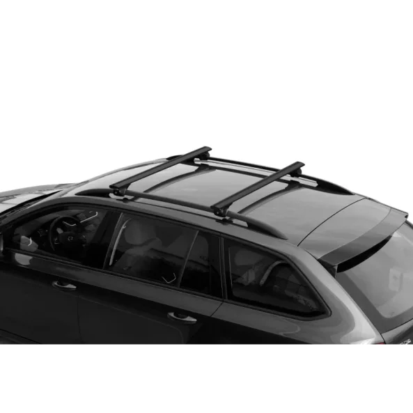 Silenzio Black Rail, set complet de bare portbagaj din aluminiu - M - Evos RA - Nissan Terrano 1993-2005 - Sina standard inaltata