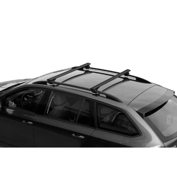 Silenzio Black Rail, set complet de bare portbagaj din aluminiu - S - Evos RA - Chevrolet Trax 2013-2015 - Sina standard inaltata