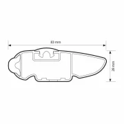 Silenzio CX Black, set complet de bare portbagaj din aluminiu - 104 cm + 99 cm - Origine RL - C401 - Peugeot Rifter 2018-2022 - Sina standard inaltata - Ampatament standard