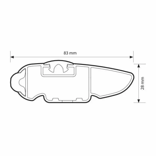 Silenzio CX Black, set complet de bare portbagaj din aluminiu - 84 cm + 79 cm - Origine RL - C400 - Hyundai Tucson 2004-2010 - Sina standard inaltata