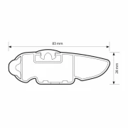 Silenzio CX Black, set complet de bare portbagaj din aluminiu - 99 cm + 99 cm - Origine RL - C421 - Opel Combo E-Life XL 2022-prezent - Sina incastrata la nivel - Ampatament lung