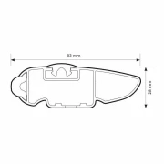 Silenzio CX Black, set complet de bare portbagaj din aluminiu - 89 cm + 84 cm - Origine RL - C401 - Dacia Bigster 5p 2025-prezent - Sina standard inaltata