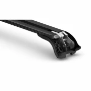 Silenzio CX Black, set complet de bare portbagaj din aluminiu - 89 cm + 84 cm - Origine RL - C401 - Dacia Bigster 5p 2025-prezent - Sina standard inaltata