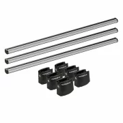 Set complet bare portbagaj Kargo-Plus cu kit fixare si 3 bare aluminiu 180 cm, Fiat Ducato 07/2006-prezent, Ampatament 3450, Plafon standard