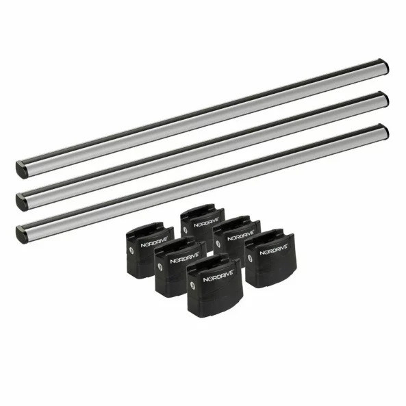 Set complet bare portbagaj Kargo-Plus cu kit fixare si 3 bare aluminiu 180 cm, Fiat Ducato 07/2006-prezent, Ampatament 3450, Plafon standard