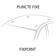Silenzio CX Black, set complet de bare portbagaj din aluminiu - 104 cm + 99 cm - Origine RF - C015 - Honda CR-V 2002-2006 - Puncte fixe