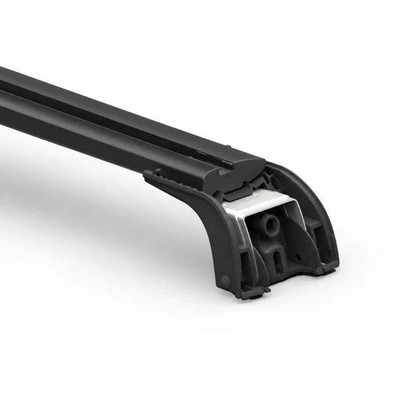 Silenzio CX Black, set complet de bare portbagaj din aluminiu - 99 cm + 94 cm - Origine RF - C027 - Kia Cee'd 5p 2007-2012 - Puncte fixe