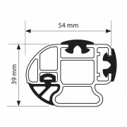 Set complet bare portbagaj Kargo-Plus cu kit fixare si 2 bare aluminiu 150 cm - Opel Zafira Life 2019-prezent - ampatament Mediu - fara acoperis panoramic