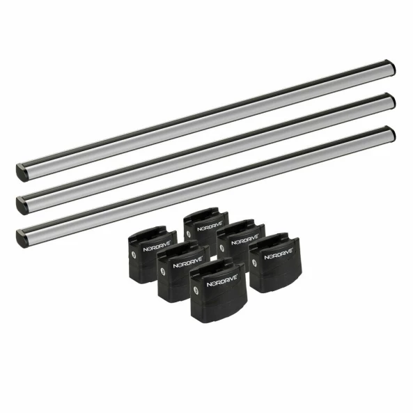 Set complet bare portbagaj Kargo-Plus cu kit fixare si 3 bare aluminiu 150 cm - Citroen Jumpy 2007-2016 - ampatament L1 - Acoperis H1