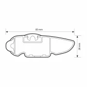 Silenzio CX Black, set complet de bare portbagaj din aluminiu - 114 cm + 109 cm - Origine RF - C204 - Peugeot 3008 2016-2023 - Sina incastrata la nivel, montaj pe acoperis