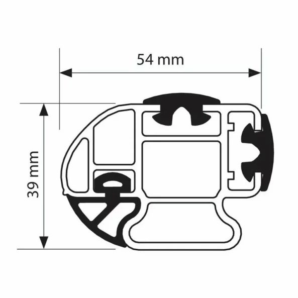 Set complet bare portbagaj Kargo-Plus cu kit fixare si 2 bare aluminiu - Ford Tourneo Courier 2023-prezent