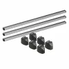 Set complet bare portbagaj Kargo-Plus cu kit fixare si 3 bare aluminiu 150 cm - Volkswagen Transporter T7 2025-prezent - Ampatament lung - Fara acoperis panoramic