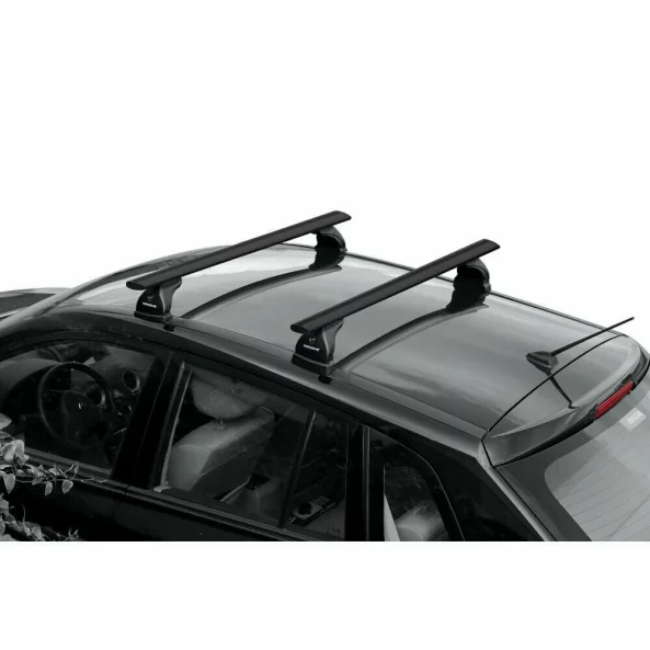Silenzio Black, set complet de bare portbagaj din aluminiu - L - Evos ST - C156 - Peugeot 5008 2009-2016 - Acoperis cu puncte fixe - Fara Allure, fara plafon panoramic