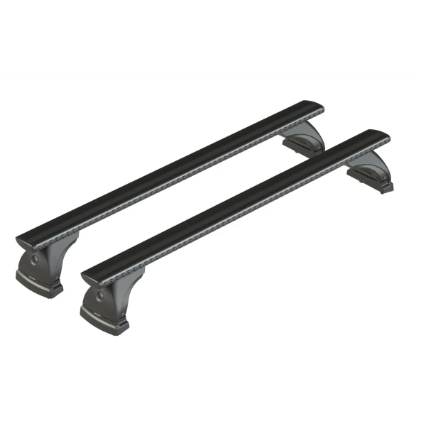 Silenzio Black, set complet de bare portbagaj din aluminiu - M - Evos ST - C015 - Honda CR-V 2002-2006 - Acoperis cu puncte fixe