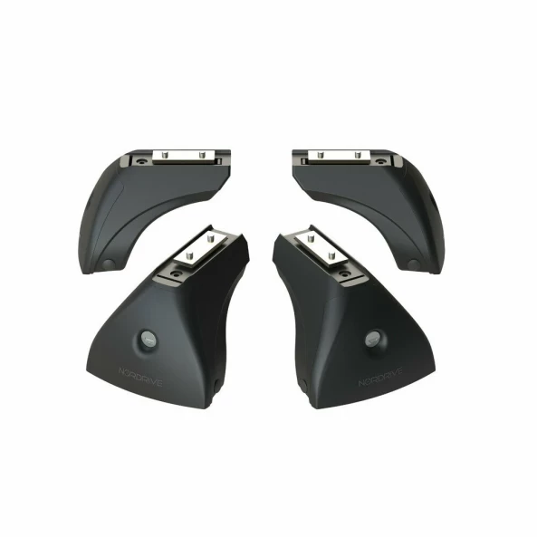Silenzio Black, set complet de bare portbagaj din aluminiu - M - Evos ST - C015 - Honda CR-V 2002-2006 - Acoperis cu puncte fixe