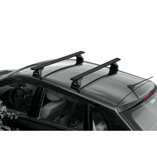 Silenzio Black, set complet de bare portbagaj din aluminiu - M - Evos ST - C015 - Honda CR-V 2002-2006 - Acoperis cu puncte fixe