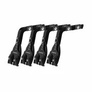 Set complet bare portbagaj Kargo cu kit fixare la jgheab de ploaie, inaltime picioare 16-21 cm si 2 bare otel 180 cm - Ford Transit 1986-2014 - Acoperis H1