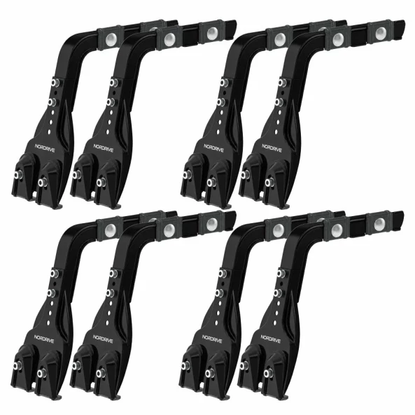Set complet bare portbagaj Kargo cu kit fixare la jgheab de ploaie, inaltime picioare 16-21 cm si 4 bare otel 150 cm - Jeep Wrangler 1987-2007