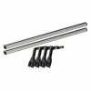 Set complet bare portbagaj Kargo-Plus cu kit fixare la jgheab de ploaie, inaltime picioare 16-21 cm si 2 bare aluminiu 150 cm - Jeep Wrangler 1987-2007