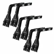 Set complet bare portbagaj Kargo-Plus cu kit fixare la jgheab de ploaie, inaltime picioare 16-21 cm si 3 bare aluminiu 180 cm - Ford Transit 1986-2014 - Acoperis H1