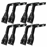 Set complet bare portbagaj Kargo-Plus cu kit fixare la jgheab de ploaie, inaltime picioare 16-21 cm si 4 bare aluminiu 150 cm - Jeep Wrangler 1987-2007