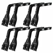 Set complet bare portbagaj Kargo-Plus cu kit fixare la jgheab de ploaie, inaltime picioare 16-21 cm si 4 bare aluminiu 180 cm - Ford Transit 1986-2014 - Acoperis H1