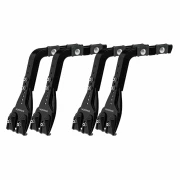 Set complet bare portbagaj Kargo cu kit fixare la jgheab de ploaie, inaltime picioare 22-37 cm si 2 bare otel 180 cm - Volkswagen LT 2000-2006 - Acoperis H1