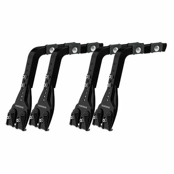 Set complet bare portbagaj Kargo cu kit fixare la jgheab de ploaie, inaltime picioare 22-37 cm si 2 bare otel 180 cm - Volkswagen LT 2000-2006 - Acoperis H1