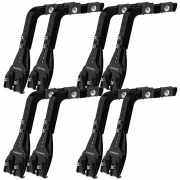 Set complet bare portbagaj Kargo cu kit fixare la jgheab de ploaie, inaltime picioare 22-37 cm si 4 bare otel 180 cm - Volkswagen LT 2000-2006 - Acoperis H1