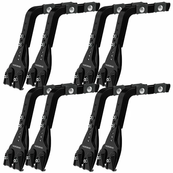 Set complet bare portbagaj Kargo cu kit fixare la jgheab de ploaie, inaltime picioare 22-37 cm si 4 bare otel 180 cm - Volkswagen LT 2000-2006 - Acoperis H1