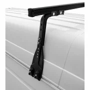 Set complet bare portbagaj Kargo cu kit fixare la jgheab de ploaie, inaltime picioare 43-58 cm si 2 bare otel 180 cm - Volkswagen LT 2000-2006 - Acoperis H3