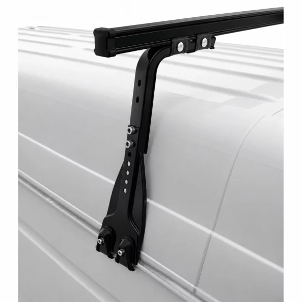 Set complet bare portbagaj Kargo cu kit fixare la jgheab de ploaie, inaltime picioare 43-58 cm si 3 bare otel 180 cm - Volkswagen LT 2000-2006 - Acoperis H3