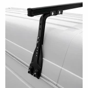 Set complet bare portbagaj Kargo cu kit fixare la jgheab de ploaie, inaltime picioare 43-58 cm si 4 bare otel 180 cm - Volkswagen LT 2000-2006 - Acoperis H3