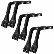 Set complet bare portbagaj Kargo-Plus cu kit fixare la jgheab de ploaie, inaltime picioare 22-37 cm si 3 bare aluminiu 180 cm - Volkswagen LT 2000-2006 - Acoperis H1