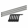 Set complet bare portbagaj Kargo-Plus cu kit fixare la jgheab de ploaie, inaltime picioare 22-37 cm si 3 bare aluminiu 180 cm - Volkswagen LT 2000-2006 - Acoperis H1