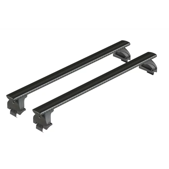 Silenzio Black, set complet de bare portbagaj din aluminiu - S - Evos LP - C004 - Renault Clio II 5p 1998-2005 - Acoperis standard