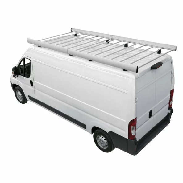 Sistem portbagaj tip grilaj vehicul comercial Kargo Rack Extended - 360x180x7 cm - Nissan Interstar 2002-2010 - Puncte fixe cu suruburi