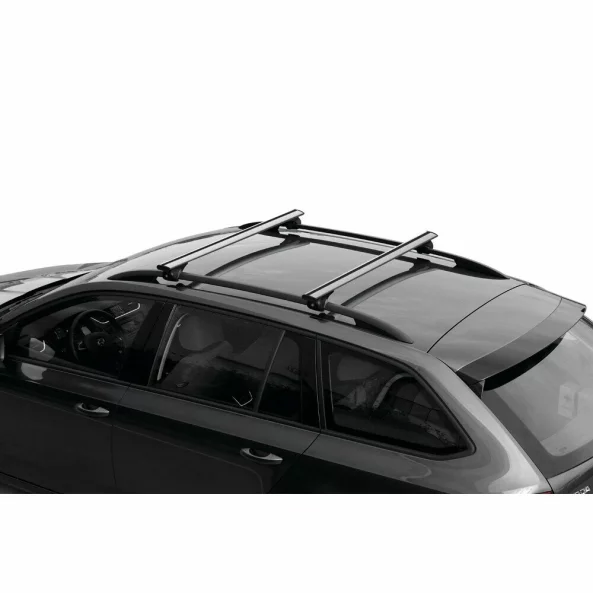 Silenzio Rail, set complet de bare portbagaj din aluminiu - M - Evos RA - Volkswagen Polo 5p 2009-2017 - Sina standard inaltata