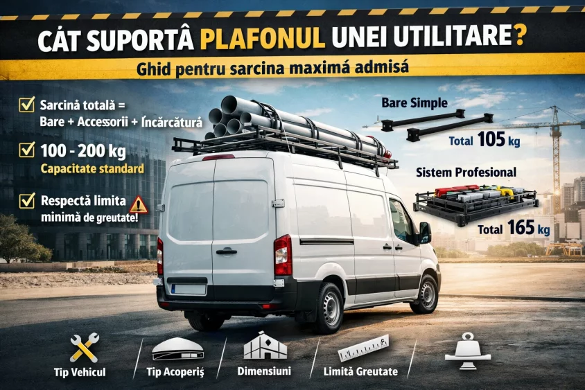 Cât suportă plafonul unei utilitare? – ghid complet pentru sarcina maximă admisă