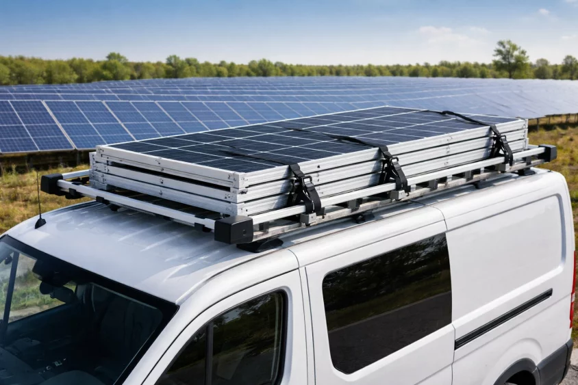 Portbagaj pentru panouri solare – ghid complet transport sigur și profesional