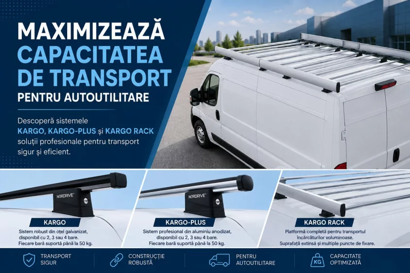 Sisteme de transport pentru vehicule comerciale: Kargo, Kargo-Plus sau Kargo Rack?