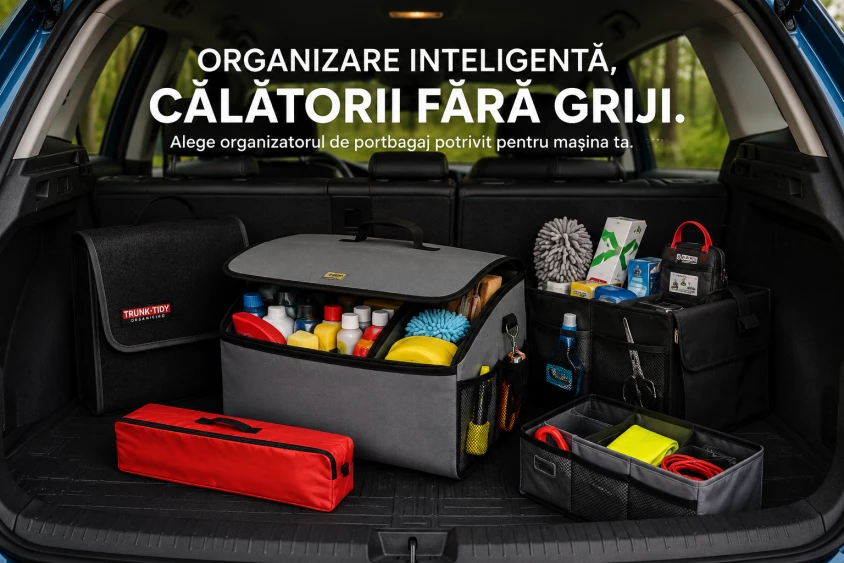 Portbagaj organizat inteligent: soluții pentru depozitare sigură și eficientă